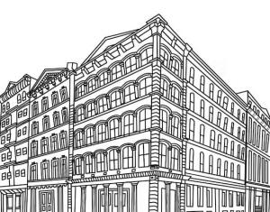 Apartman boyama sayfası,  coloring page, Büyük Daire, 