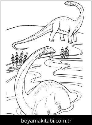 Apatosaurus Dinazor boyama sayfası,  coloring page, , Apatosaurus From Dinosaur