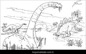 Apatosaurus Dinazor Boyama
