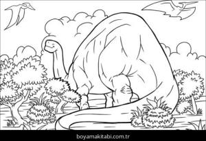 Apatosaurus Dinazor Boyama