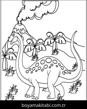Apatosaurus Dinazor Boyama