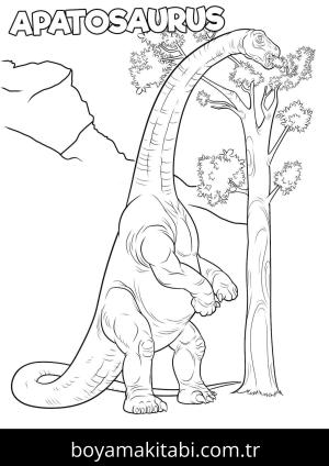 Apatosaurus Dinazor boyama sayfası,  coloring page, , Apatosaur Is Taller Than Trees