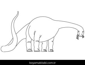 Apatosaurus Dinazor boyama sayfası,  coloring page, , Apatosaurus Eats Leaves1 Rotated