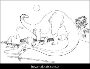 Apatosaurus Dinazor Boyama