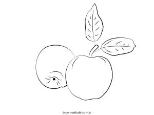 Apple boyama sayfası – keyifli zaman, renkli çizimler