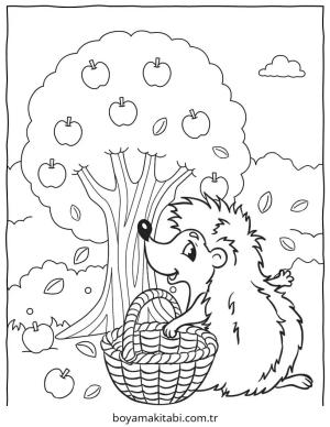 Apple boyama sayfası – yaratıcılık, eğlenceli etkinlik