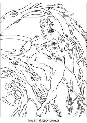 Aquaman Boyama