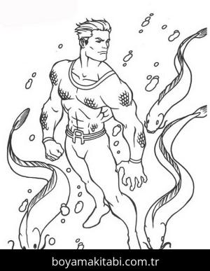 Aquaman Boyama