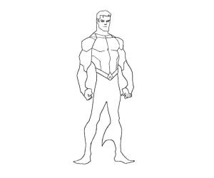 Aquaman boyama sayfası,  coloring page, Büyük Aquaman, 