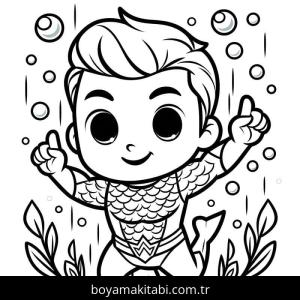 Aquaman boyama sayfası 49665,  coloring page, 