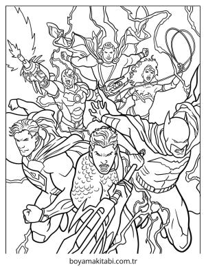 Aquaman boyama sayfası – yaratıcılığı geliştirir, keyifli zaman