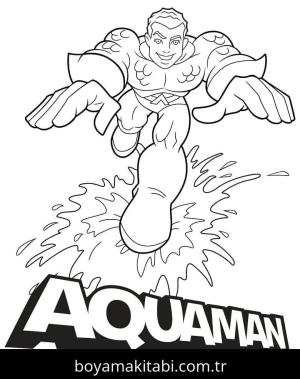 Aquaman boyama sayfası – yaratıcılığı geliştirir, keyifli zaman