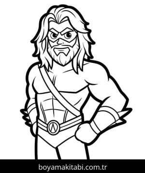Aquaman boyama sayfası,  coloring page, 