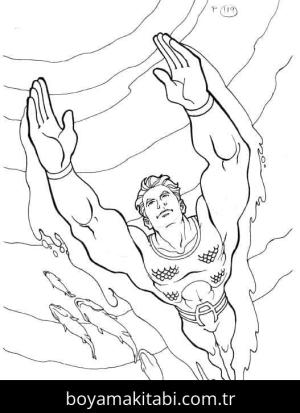 Aquaman boyama sayfası 49662,  coloring page, 