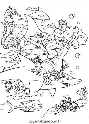 Aquaman Boyama