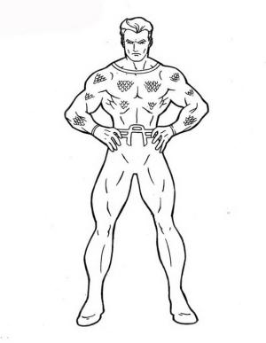 Aquaman boyama sayfası,  coloring page, Aquaman’i çizmek harika, 