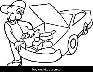 Araba boyama sayfası,  coloring page, 