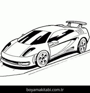 Araba boyama sayfası – eğlenceli etkinlik, el becerilerini geliştirir