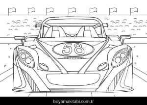 Araba boyama sayfası – ücretsiz yazdır, boyama etkinliği