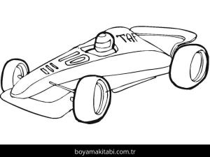 Araba boyama sayfası – okul öncesi, evde etkinlik