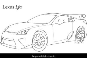 Araba boyama sayfası – yaratıcılık, eğlenceli etkinlik