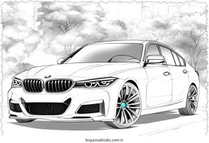 Araba boyama sayfası – keyifli zaman, renkli çizimler