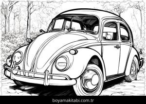 Araba boyama sayfası,  coloring page, çocuklar için, çocuklar için, modern