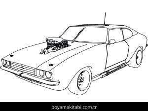 Araba boyama sayfası – yaratıcılığı geliştirir, keyifli zaman