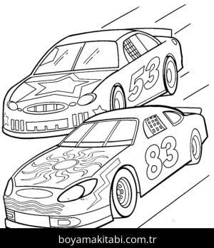 Araba boyama sayfası – çocuk aktivitesi, PDF indir
