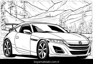 Araba boyama sayfası,  coloring page, doğal, harika, popüler
