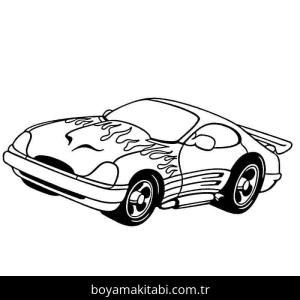 Araba boyama sayfası – ücretsiz yazdır, boyama etkinliği