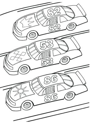 Araba boyama sayfası,  coloring page, Spor Araba Yarışı, 