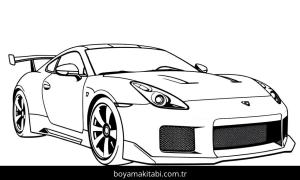 Araba boyama sayfası,  coloring page, sevimli, klasik, oyunlu
