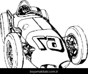 Araba boyama sayfası – eğlenceli etkinlik, el becerilerini geliştirir