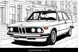 Araba boyama sayfası,  coloring page, mutlu, popüler, komik
