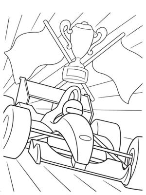 Araba boyama sayfası,  coloring page, Formül 1, 