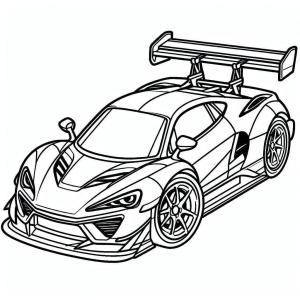 Araba boyama sayfası,  coloring page, Spor Araba Çiz, 