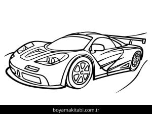 Araba boyama sayfası – eğlenceli etkinlik, el becerilerini geliştirir