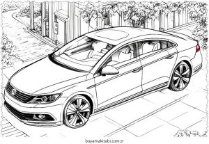Araba boyama sayfası – yaratıcılığı geliştirir, keyifli zaman