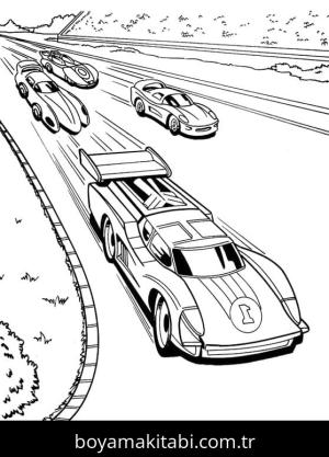 Araba boyama sayfası – yaratıcılık, eğlenceli etkinlik