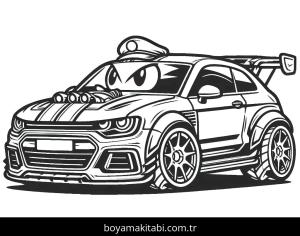 Araba boyama sayfası,  coloring page, 