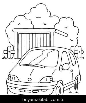 Araba boyama sayfası,  coloring page, 