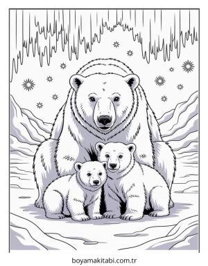 Aralık Ayı boyama sayfası – sevimli karakter, sanatsal çalışma