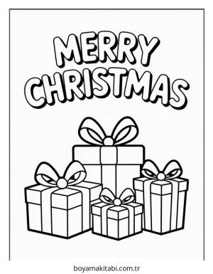 Aralık Ayı boyama sayfası – boyama etkinliği, çocuk aktivitesi