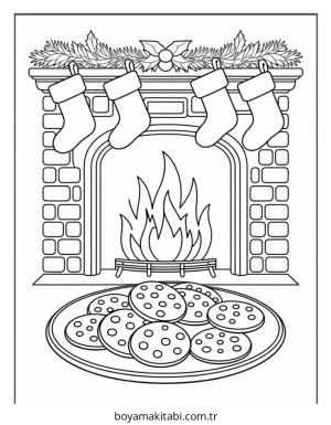 Aralık Ayı boyama sayfası – kolay boyama, eğitici aktivite