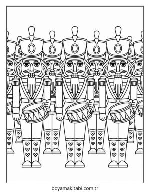 Aralık Ayı boyama sayfası – eğlenceli etkinlik, el becerilerini geliştirir