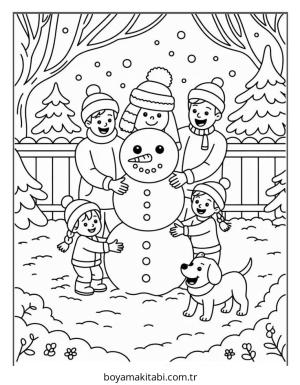 Aralık Ayı boyama sayfası – ücretsiz yazdır, boyama etkinliği