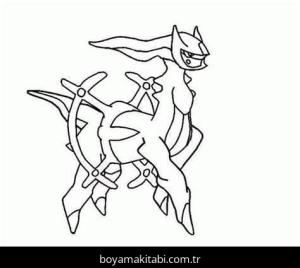 Arceus boyama sayfası – ücretsiz yazdır, boyama etkinliği