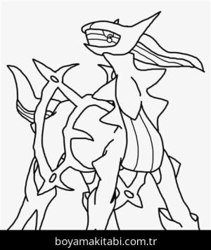 Arceus boyama sayfası – PDF indir, sevimli karakter