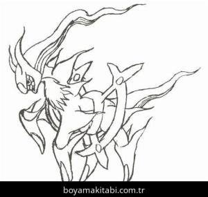 Arceus boyama sayfası – okul öncesi, evde etkinlik